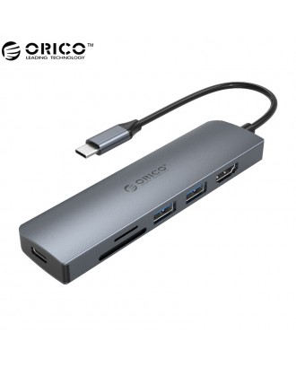 ORICO MC-U601P 6-in-1 Type-C Adapter PD 3.0 5-20V/100W MAX 