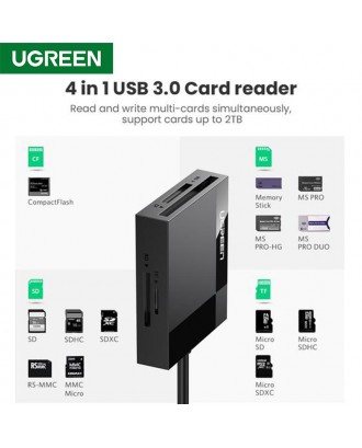 UGREEN CR125 4‐In‐1 USB 3.0 Card Reader