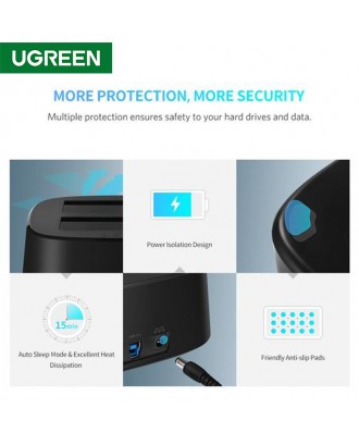 UGREEN CM198 USB 3.0 Dual Bay Hard Disk Docking