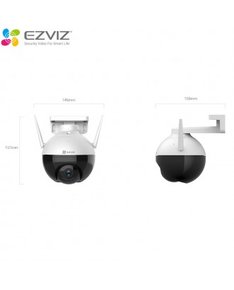 EZVIZ C8C 4MP Outdoor Pan & Tilt Wi-Fi Camera Color Night Vision