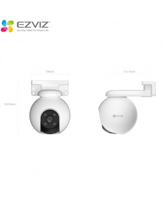 EZVIZ H8 Pro 2K - Pan & Tilt Wi-Fi Camera Color Night Vision