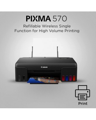 Canon PIXMA G570 Single Function (Print only) 6-Colour Wi-Fi Photo Printer