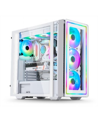 Segotep Gank 360 RGB ( Support E-ATX MB / USB 3.0 / Tempered Glass ) 