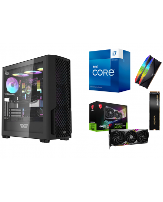 Desktop Gaming / Design ( i7 14700F / Ram 32GB / M.2 PCIe 4.0 1TB / MSI RTX 4080 SUPER 16G GAMING X TRIO  ) 