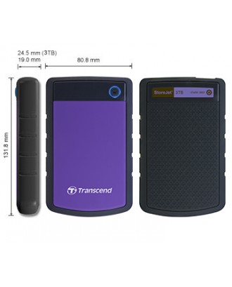 External HDD Transcend StoreJet 25H3 1TB (USB 3.0 Gen 1)