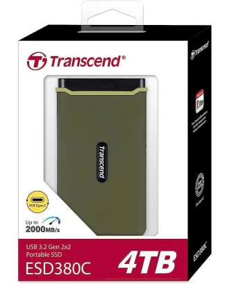 External SSD Transcend ESD380C 4T (USB 3.2 Gen 2x2 USB Type C, USB 20Gbps)