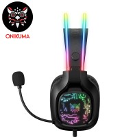 HEADSET ONIKUMA X22 BLACK WIRED GAMING RGB...