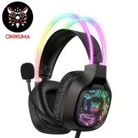 HEADSET ONIKUMA X22 BLACK WIRED GAMING RGB...