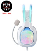 HEADSET ONIKUMA X22 WHITE WIRED GAMING RGB...