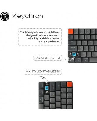 KEYCHRON K3 RGB ULTRA-SLIM WIRELESS MACHANICAL KEYBOARD 