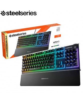 STEELSERIES APEX 3 WATER RESISTANT GAMING KEYBOARD