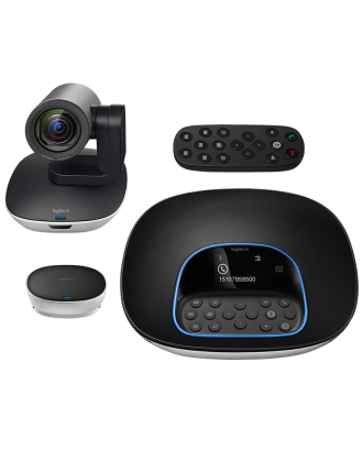 Logitech Group (Package Content: PTZ Camera, Speakerphone, Remote control (Conference 14 people)