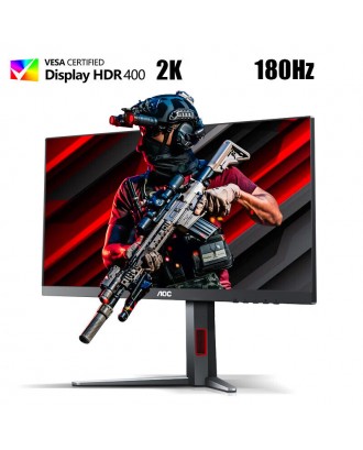 AOC Q27G4 ( 2K / IPS / 180Hz / 127% sRGB, DCI P3 99% / HDR 400 / 10bits  )