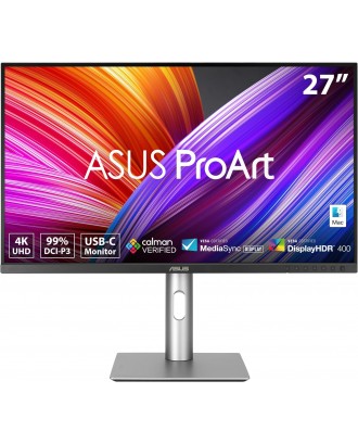 ASUS ProArt Display PA279CRV ( 27-inch, IPS, 4K  99% DCI-P3, 99% Adobe RGB, Color Accuracy ΔE < 2, Calman Verified, USB-C PD 96W )