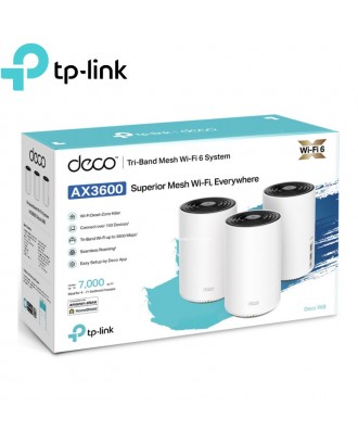 TP-Link Deco X68 AX3600 Whole Home Mesh WiFi 6 System (3-Pack)